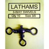 Lathams Latham`s: 3-WAY SWIVELS B/S 13lb Size 12