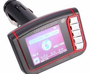 1.8`` LCD Car MP3 MP4 Player FM Transmitter EQ w/ USB TF SD Card MMC Slot Remote Control