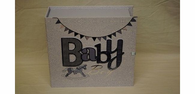 Laura Darrington Typography Keepsake Box/Drawers - Baby Boy