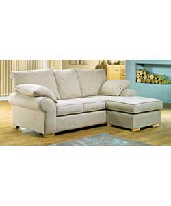 Corner Group and Metal Action Sofabed - Natural