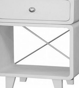 Laurette Zzz Bedside Table - Light Grey `One size