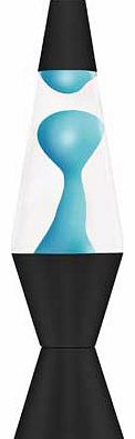 14.5in Neon Blue/Clear Lavalamp