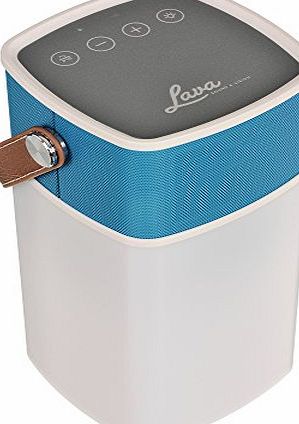 Lava Bluetooth Portable Speaker with LED Lamp - Teal