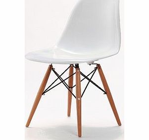 Set of 4 Charles amp; Ray Eames Style Style DSW Eiffel Dining Lounge Chair (White) x 4 by Lavin Lifestyle