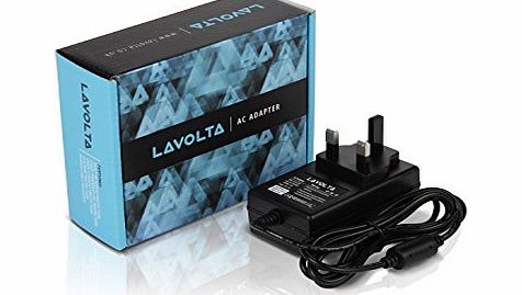 Lavolta 9V AC Adapter for Logik LPD1001 Portable DVD Player - Replacement Power Supply Mains Adaptor Charger PSU with UK Plug