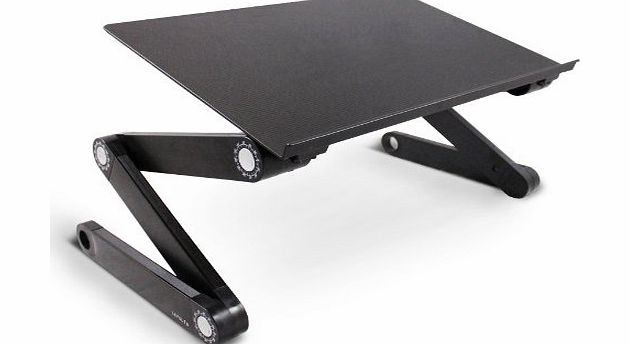 Lavolta Folding Laptop Table Desk Tray Notebook Stand for Apple MacBook 13`` 15`` 17`` (Pro, Air, Unibody) PowerBook G4 15`` - Folding Adjustable-Angle Legs - Ergonomic and Human System Engineering Design