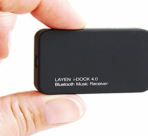 LAYEN i-DOCK Bluetooth 4.0 Music Receiver Adapter. With aptX for Superior Sound Quality! Stream Music Wirelessly from your Phone / Tablet / iPod / PC etc to Docking Station, Speakers, Stereo etc - Bo