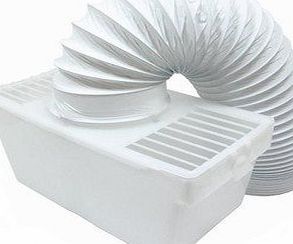 Lazer Electrics Indoor Condenser Vent Kit Box With Hose for Zanussi Tumble Dryers 4`` 100mm
