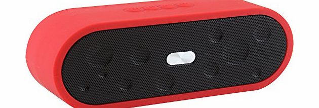 LB1 HIGH PERFORMANCE  New Bluetooth Speaker for ATamp;T Apple iPad Mini 2 (with Retina Display) Portable Water Resistant Mini Wireless Music System Built-in Microphone Hand-free Wireless Speaker (Red)