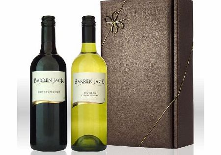 Le Bon Vin Barren Jack Australian red and white wine twin pack gift set