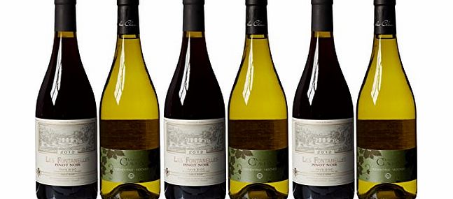 Le Bon Vin French Pinot Noir and Vermentino Wine Mixed Case Non Vintage 75 cl (Case of 6)