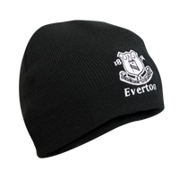 Everton Beanie Hat - Black - Kids.