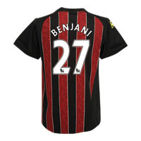 Manchester City Away Shirt 2008/09 with Benjani