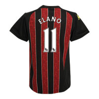 Le Coq Sportif Manchester City Away Shirt 2008/09 with Elano 11