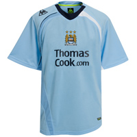 Le Coq Sportif Manchester City Home Shirt 2008/09 with Bojinov