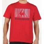 Mens Barcode T-Shirt Red