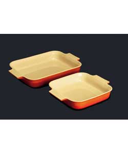 Le Creuset 26cm and 23cm Bakeware - Volcanic