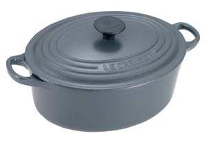 LE CREUSET 29cm Oval Cast Iron Casserole Granite