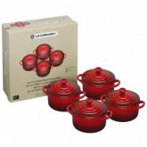 le creuset Almond Petite Casserole 4-Pack