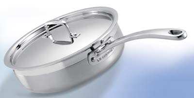 LE CREUSET New 3-ply Stainless Steel 24cm Saute