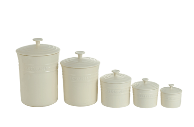 Le Creuset Stoneware Storage Jar 2.4L - Almond