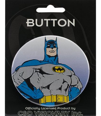 Leadoff Large Button 3-Batman Action Figure