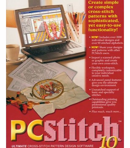 Leadoff PC Stitch Pro Cross Stitch Software-