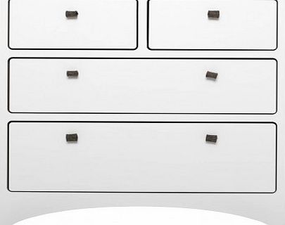 Leander 4-Drawer Chest of Drawers White `One size