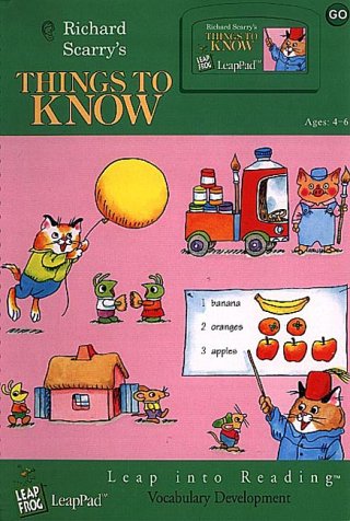 Richard Scarrys Things To Know - LeapPad Interactive Book