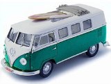 Learning Curve Die-cast Model VW Microbus (1:18 scale in DarkGreen)