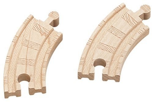 Learning Curve Wooden Thomas & Friends: 3 1/2 (90mm) Curved Track - 4 pcs