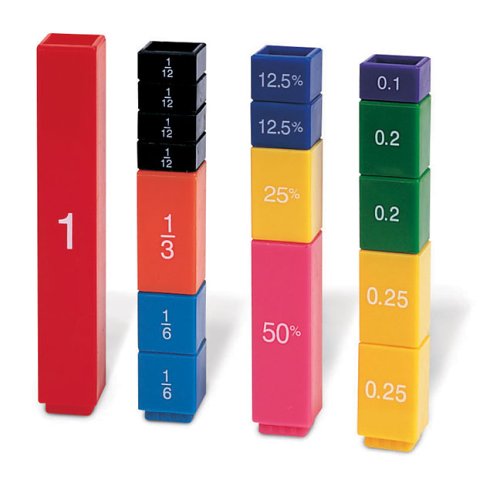 Learning Resources Fraction Tower Cubes Set