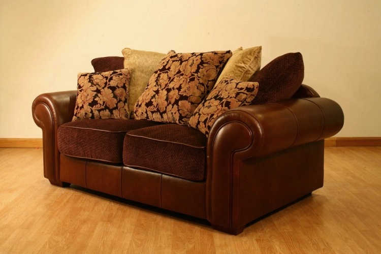 Leather / Fabric 2 Seater Sofa - Soho