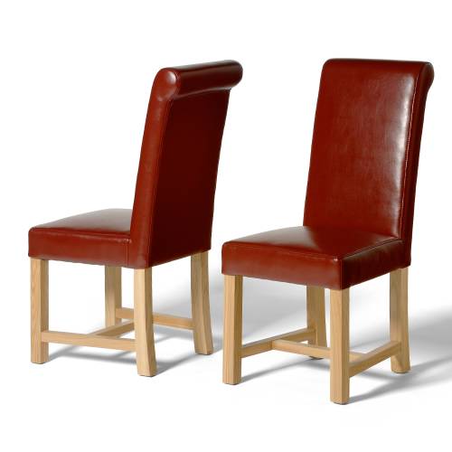 Leather Chairs Sumo Leather Chair x2 - Wine