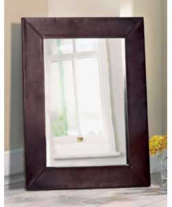 Leather Effect Mirror