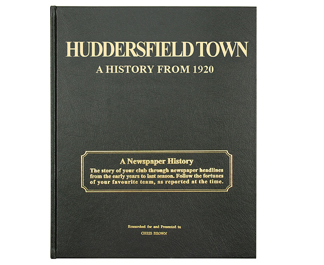 leather Football History Book - Huddersfield