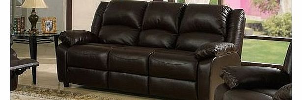 Jordan 3 + 1 + 1 Seater Brown Bonded Leather Sofa Set