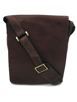 Soft Brown Large Messenger Bag