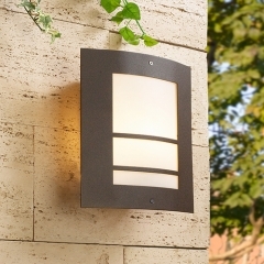 Leds-C4 Lighting Ajax Brown Outdoor Wall Light No Sensor