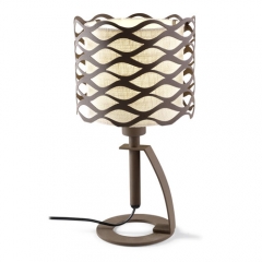 Leds-C4 Lighting Alsacia Weave Design Fabric Shade Table Lamp