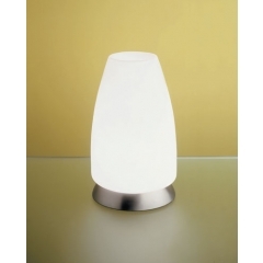Leds-C4 Lighting Bonne Nuit Satin Nickel Glass Table Lamp