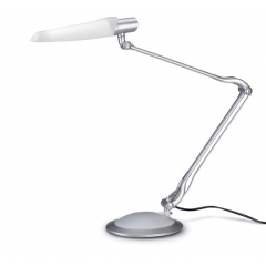 Leds-C4 Lighting Brest Grey and White Desk Lamp