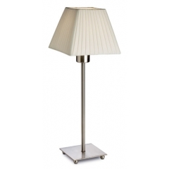 Leds-C4 Lighting Lyon Nickel Table Lamp with Fabric Shade