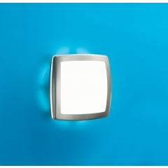 Leds-C4 Lighting Mini Satin Nickel Square Wall Light Small