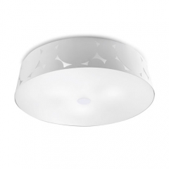 Trama Large White Low Energy Ceiling Light