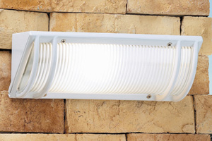 LEDS Lighting Hercules Modern White IP44 Rated Outdoor Wall Light