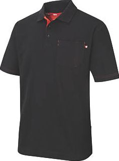 Lee Cooper, 1228[^]6438F Polo Shirt Black Large Chest 6438F