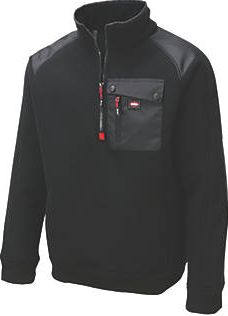 Lee Cooper, 1228[^]2689F Ribbed Fleece Jacket Black Large