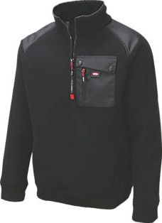 Lee Cooper, 1228[^]5033F Ribbed Fleece Jacket Black X Large