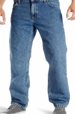Lee Mens Brooklyn Comfort Straight Jeans, Stonewash Blue, W36/L32